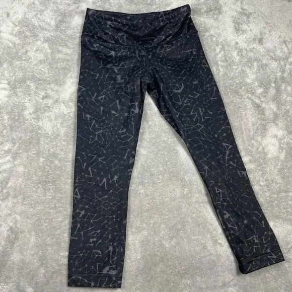 Lululemon Leggings Womens 4 Wunder Under Crop II Full-On Luon Star Crushed Gym - Picture 6 of 9